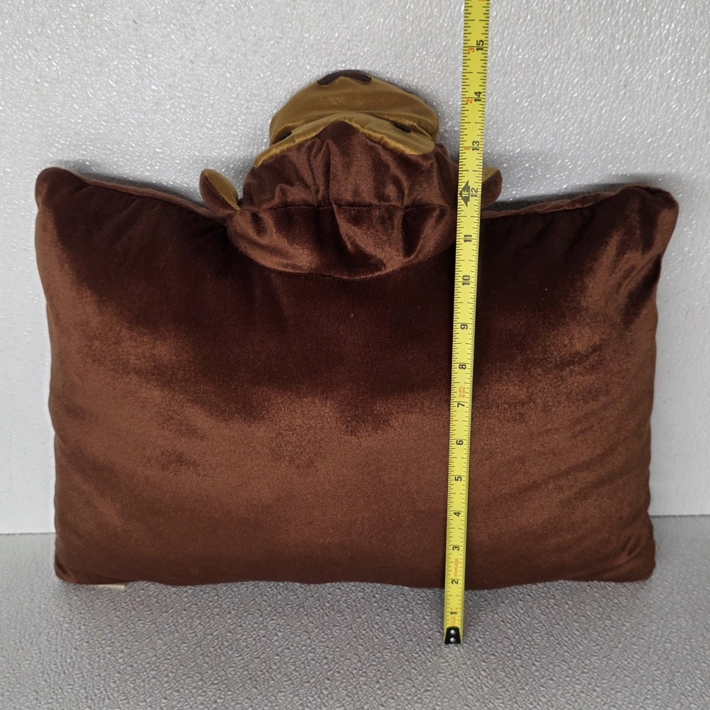 Pier 1 Imports Pillow Pet Brown Monkey Velour Plush Pillow - Picture 15 of 16